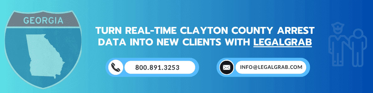 Clayton County Real Time Arrest Data by LegalGrab