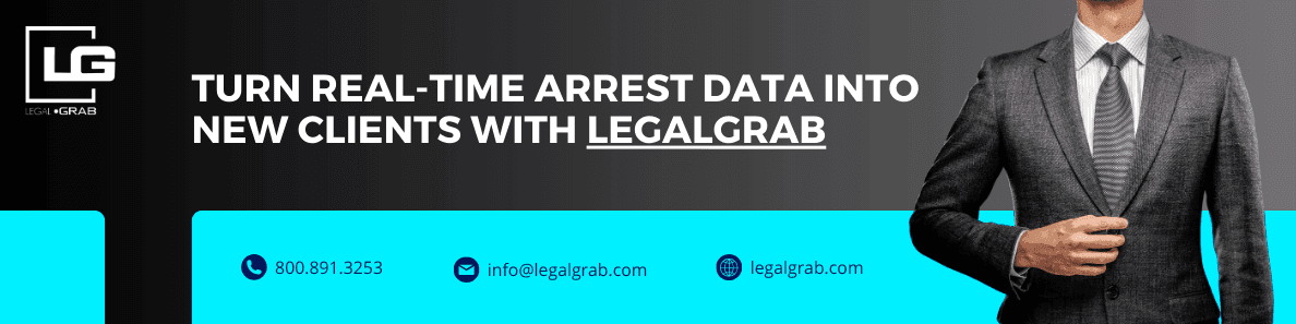 Real-time arrest data from LegalGrab.