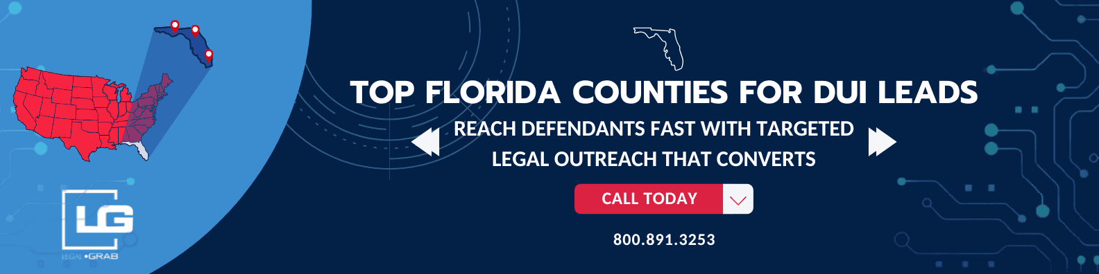 Top Florida Counties for DUI Leads