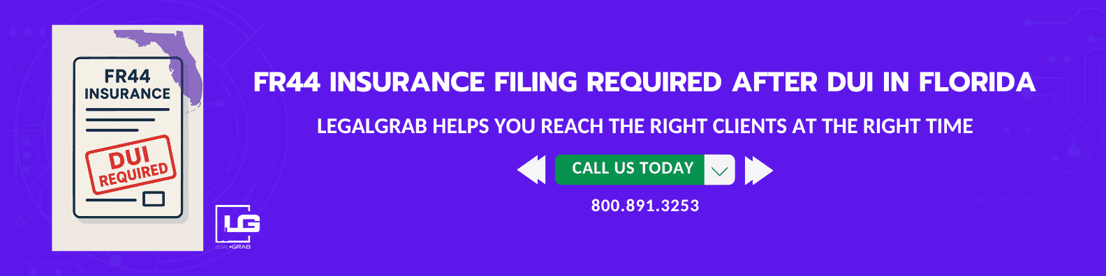 Header image showing FR44 insurance document required after DUI in Florida